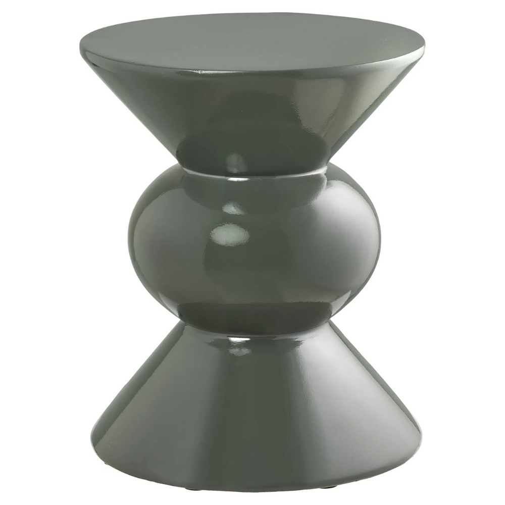 Nordic Living Zelený odkládací stolek Rosolina 33,5 cm