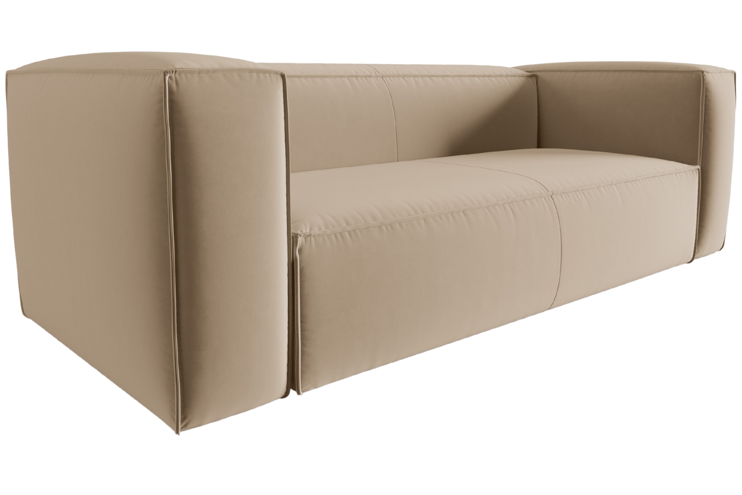 Cosmopolitan Design P&iacute;skově hněd&aacute; sametov&aacute; trojm&iacute;stn&aacute; pohovka Mackay 200 cm