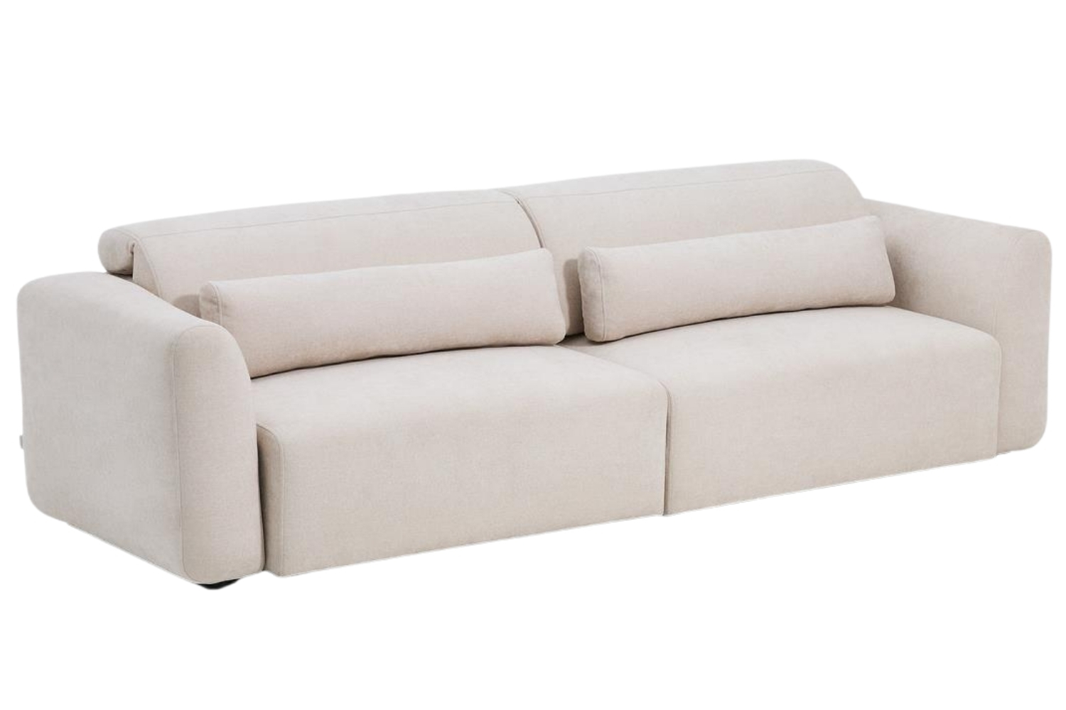 Kave Home B&eacute;žov&aacute; čtyřm&iacute;stn&aacute; pohovka Lares 290 cm s elektrick&yacute;m posuvem