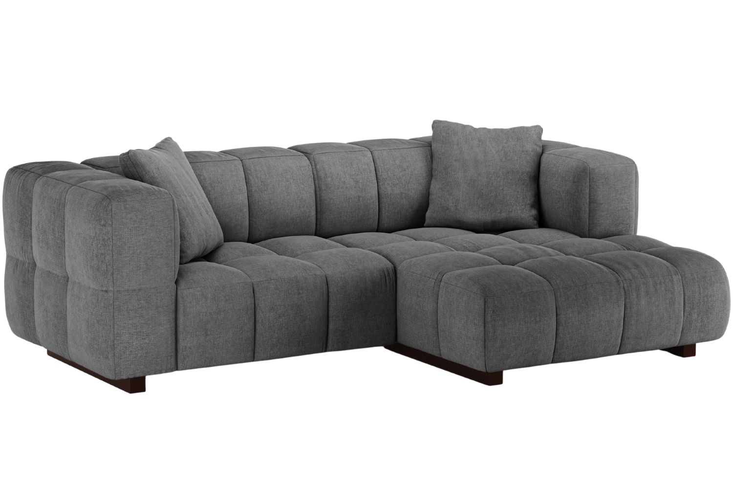 Micadoni &Scaron;ed&aacute; rozkl&aacute;dac&iacute; pohovka Puma 260 cm, prav&aacute;