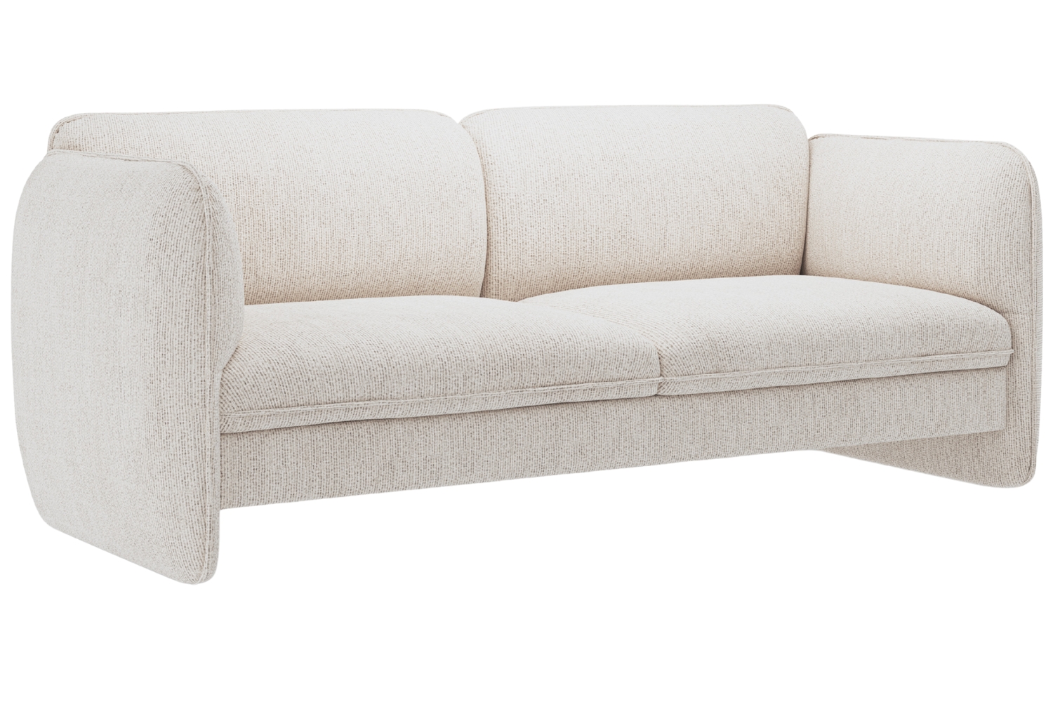 Micadoni Světle b&eacute;žov&aacute; trojm&iacute;stn&aacute; pohovka Georgia 204 cm