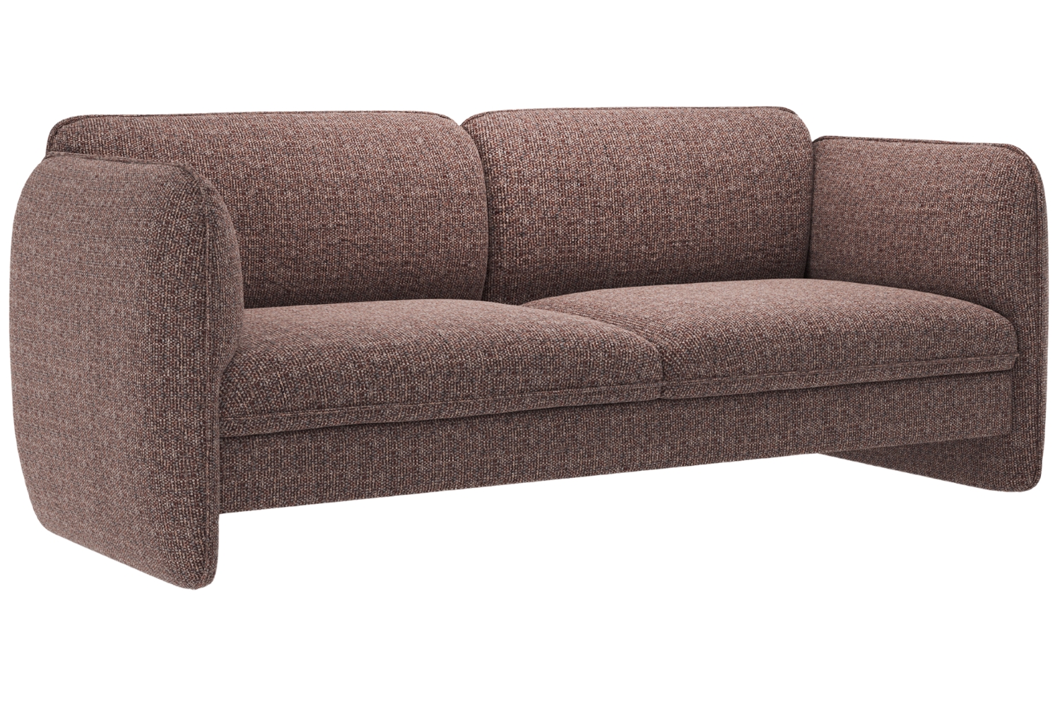 Micadoni Hněd&aacute; trojm&iacute;stn&aacute; pohovka Georgia 204 cm