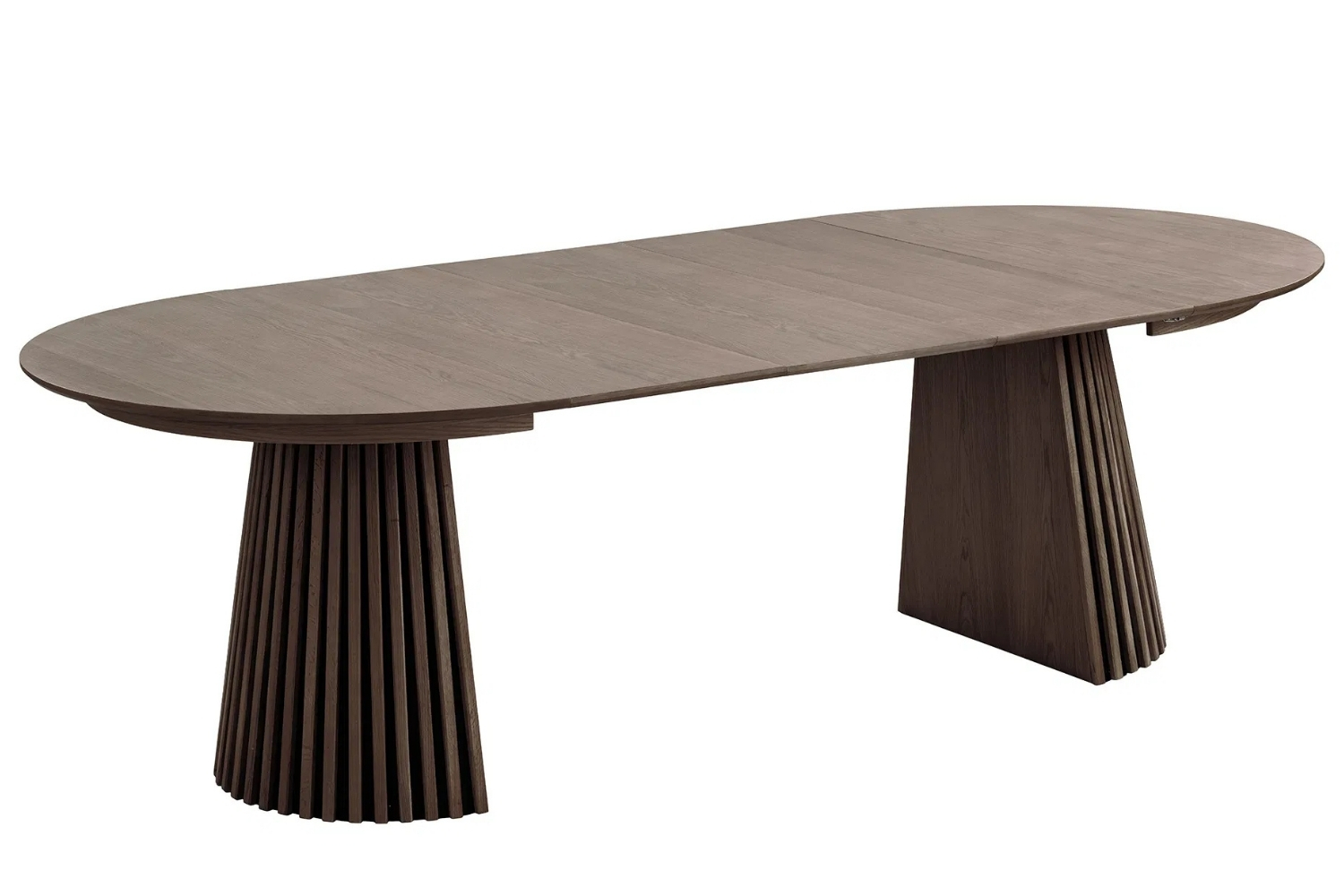 Nordic Living Hněd&yacute; rozkl&aacute;dac&iacute; stůl Osaika 120/240 x 120 cm