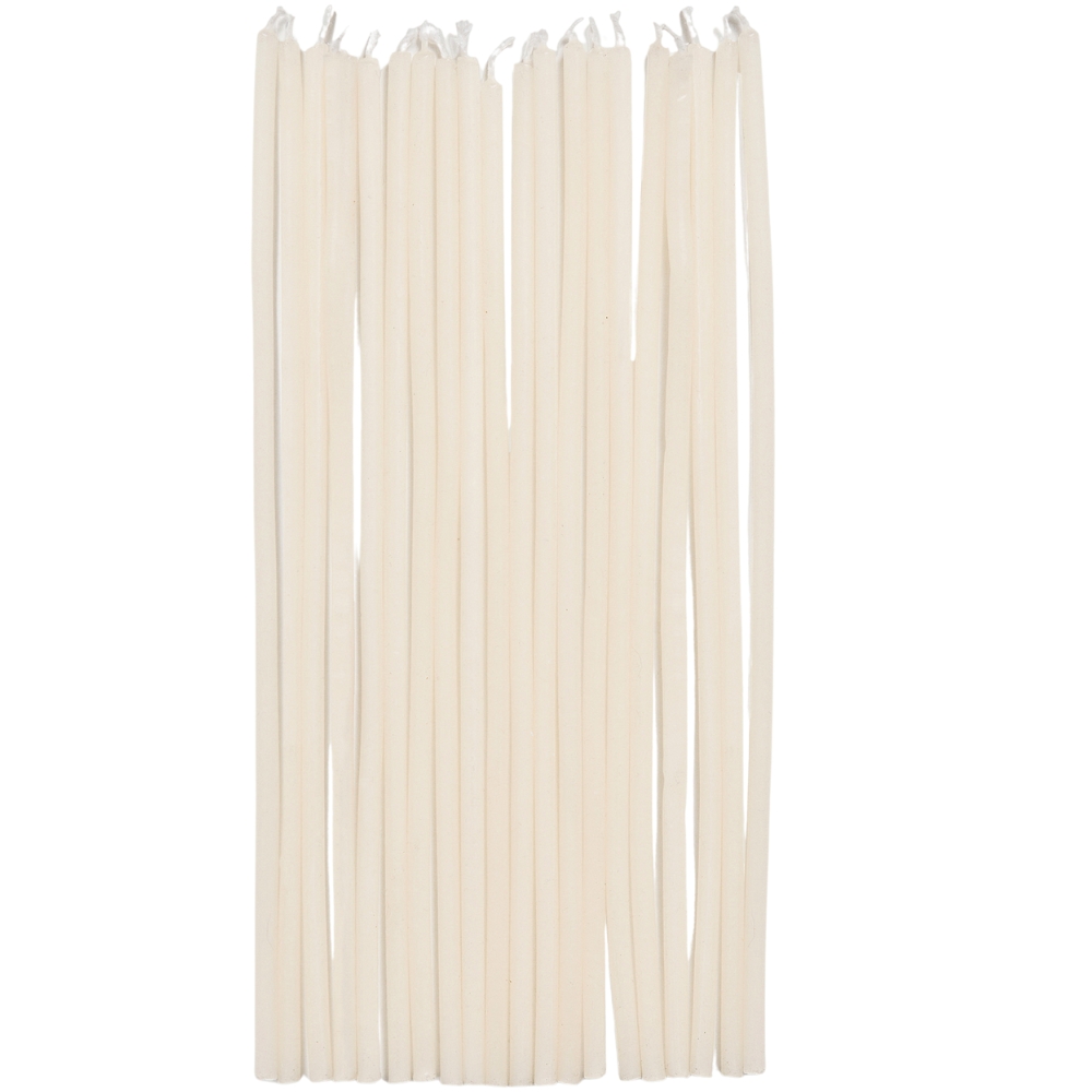 Kave Home Balení dvaceti béžových svíček Solvin Ø 0,4 cm