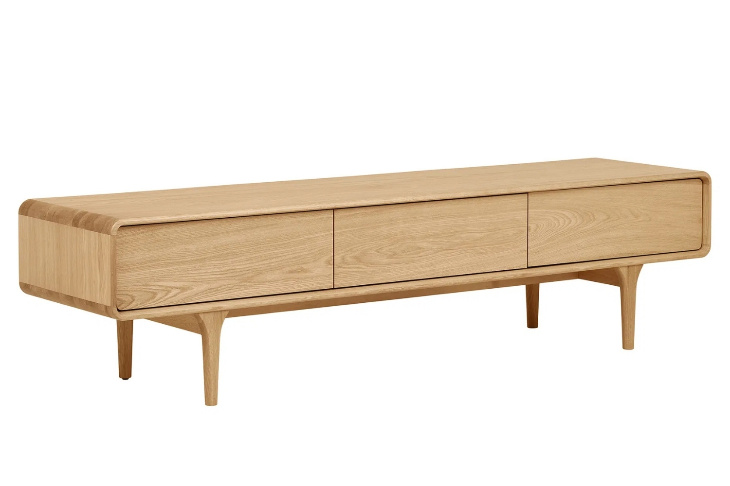 Nordic Living Dubov&yacute; TV stolek Drew 180 x 45 cm