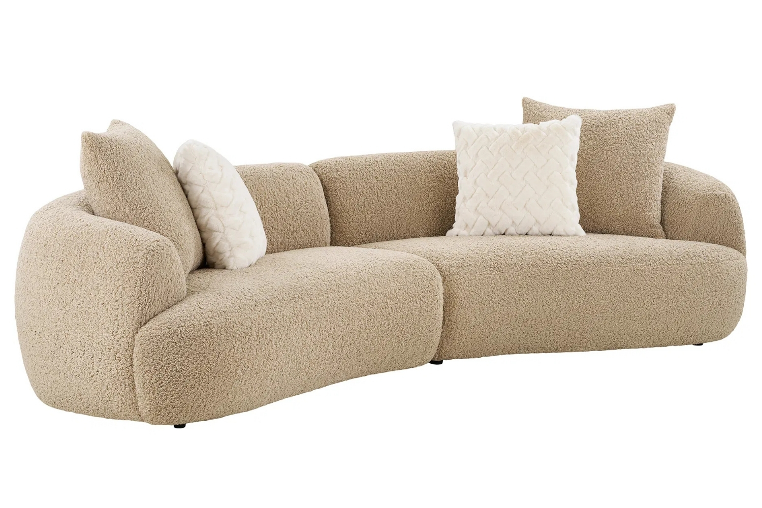 Nordic Living Hněd&aacute; pohovka Dalmi 302 cm