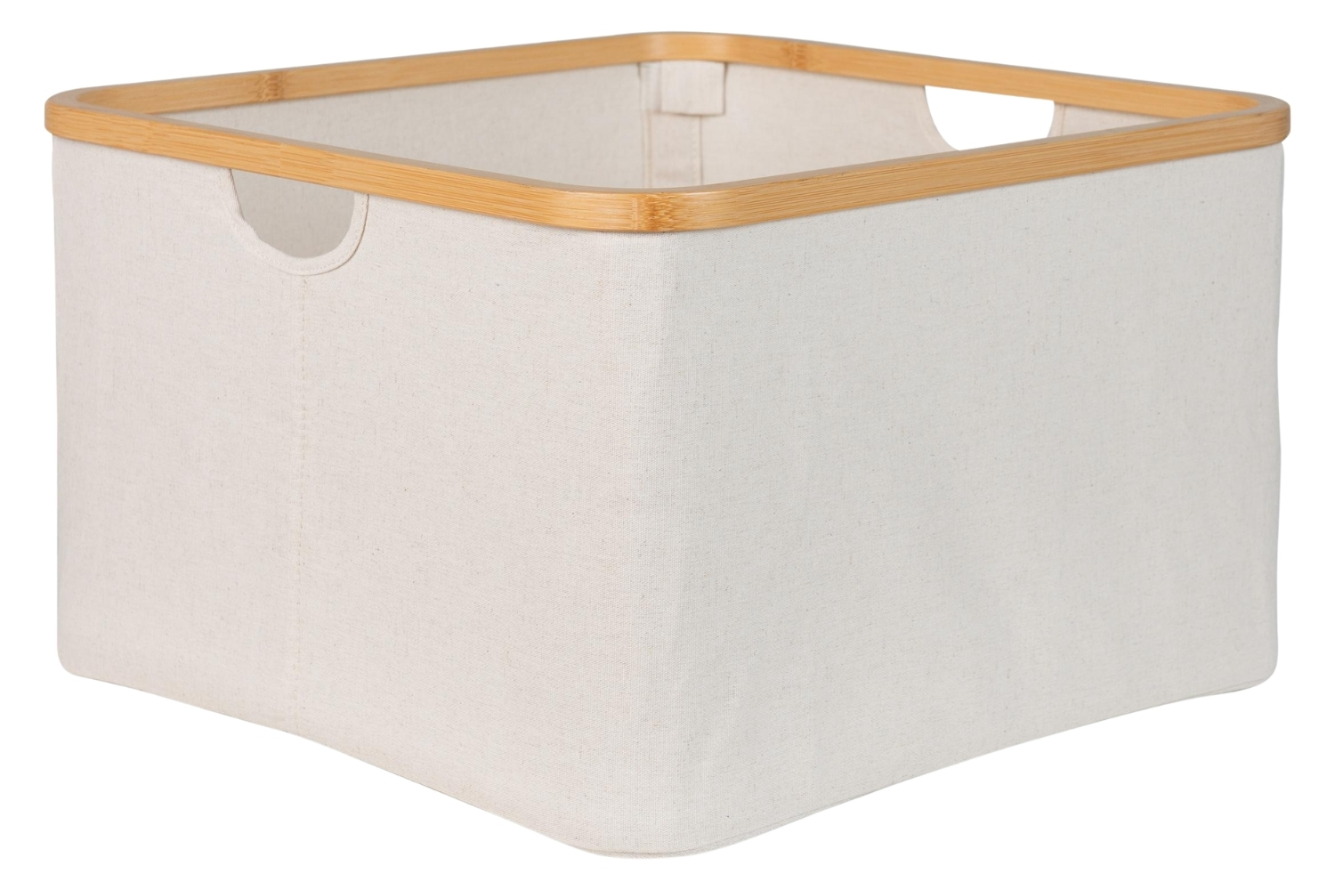 Béžový bavlněný úložný box Quax Stella 45 x 45 cm