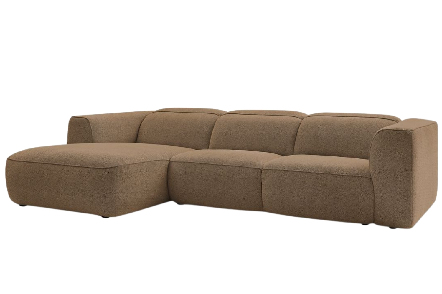 Bobochic Paris Oranžovohnědá rohová pohovka William 298 cm, levá