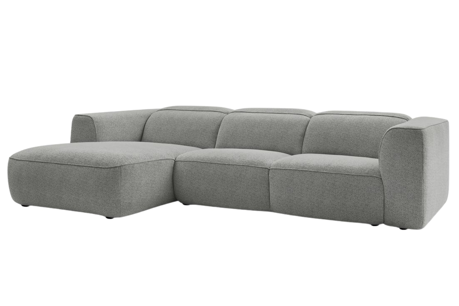 Bobochic Paris Světle šedá rohová pohovka William 298 cm, levá