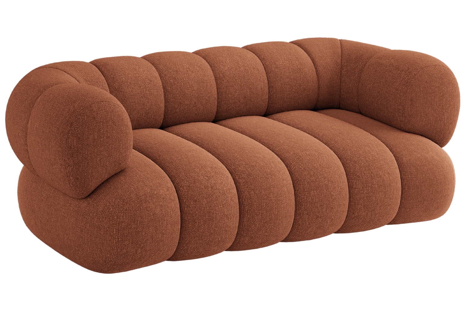 Cosmopolitan Design Terakotově oranžov&aacute; dvoum&iacute;stn&aacute; pohovka Koge 180 cm