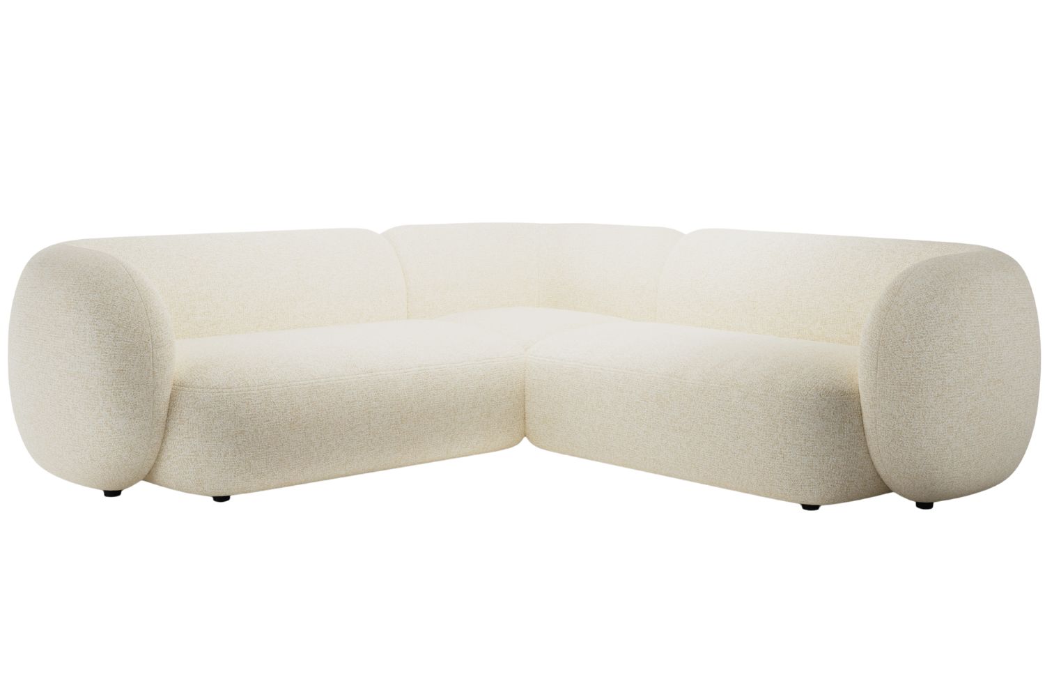 Micadoni Světle b&eacute;žov&aacute; rohov&aacute; pohovka Kate 252 cm