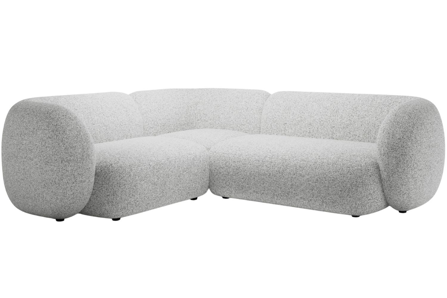 Micadoni Světle &scaron;ed&aacute; rohov&aacute; pohovka Kate 252 cm, lev&aacute;