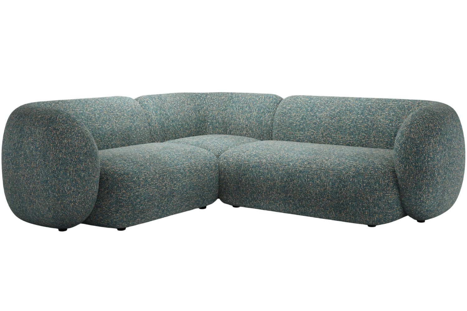 Micadoni Modr&aacute; rohov&aacute; pohovka Kate 252 cm, lev&aacute;