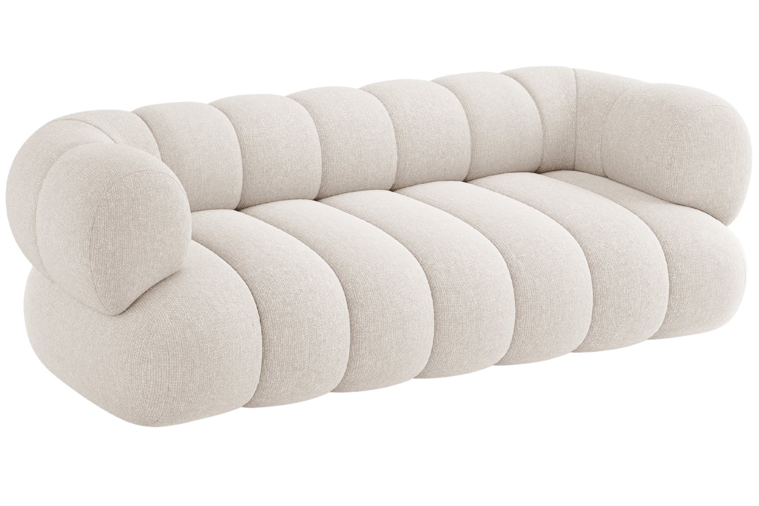 Cosmopolitan Design Světle b&eacute;žov&aacute; trojm&iacute;stn&aacute; pohovka Koge 210 cm