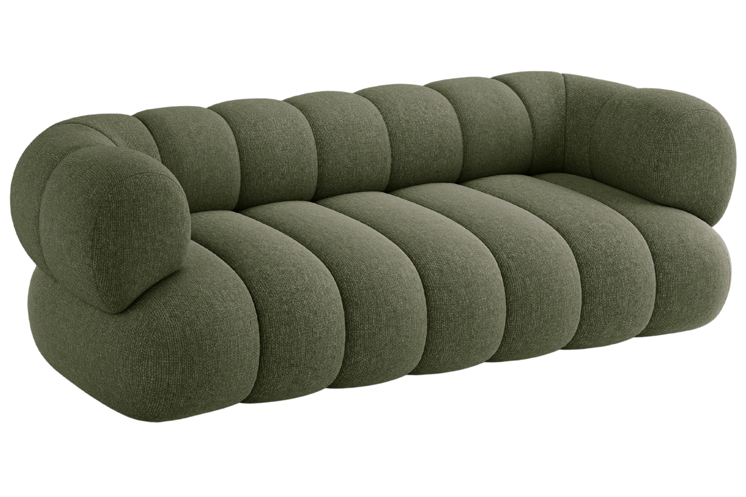 Cosmopolitan Design Zelen&aacute; trojm&iacute;stn&aacute; pohovka Koge 210 cm