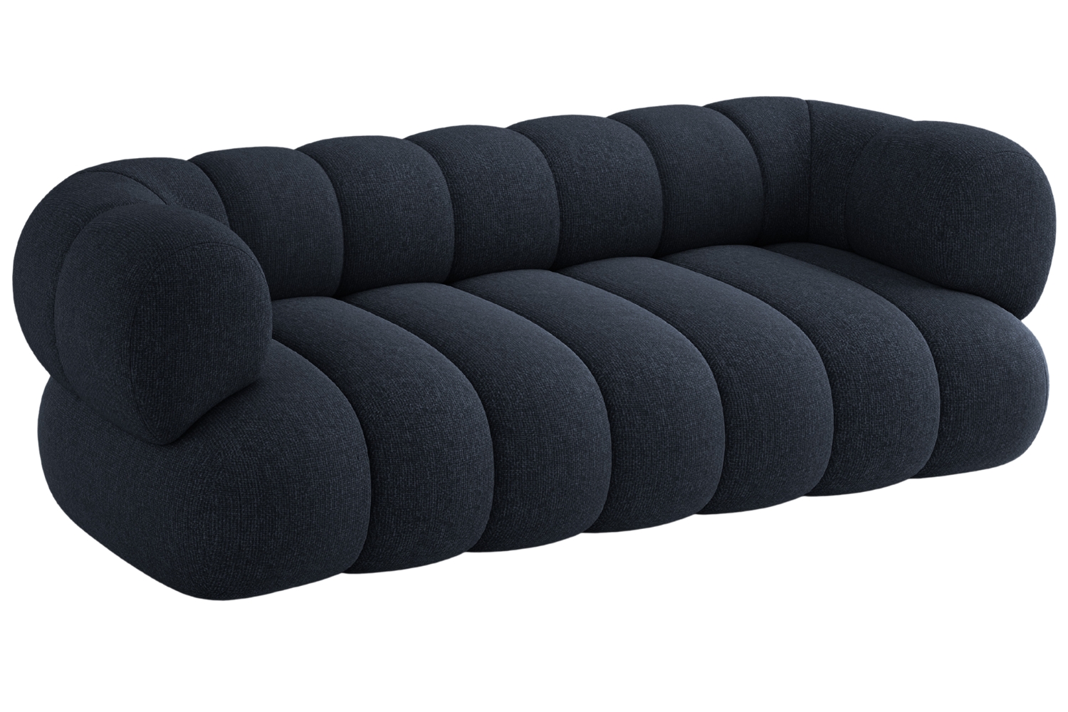 Cosmopolitan Design Tmavě modr&aacute; trojm&iacute;stn&aacute; pohovka Koge 210 cm