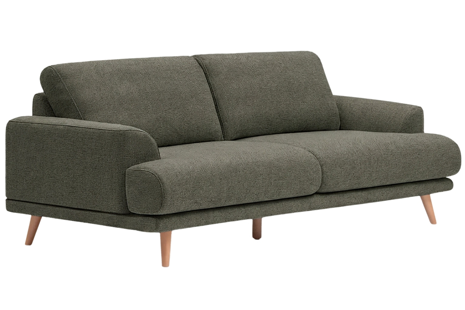 Kave Home Zelen&aacute; dvoum&iacute;stn&aacute; pohovka Karin 211 cm