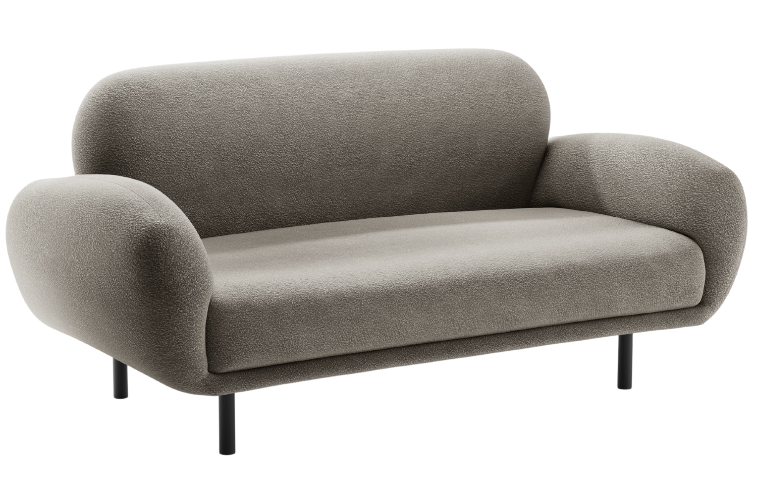 Micadoni &Scaron;ed&aacute; boucl&eacute; dvoum&iacute;stn&aacute; pohovka Poppy 148 cm