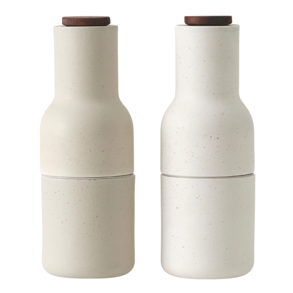 Audo CPH Set dvou bílých keramických mlýnků na sůl a pepř GRINDER 20,5 cm