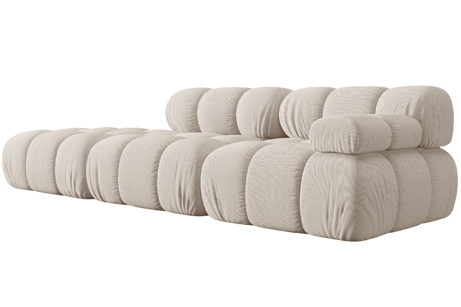 Micadoni Světle b&eacute;žov&aacute; čtyřm&iacute;stn&aacute; pohovka Bellis 282 cm, lev&aacute;