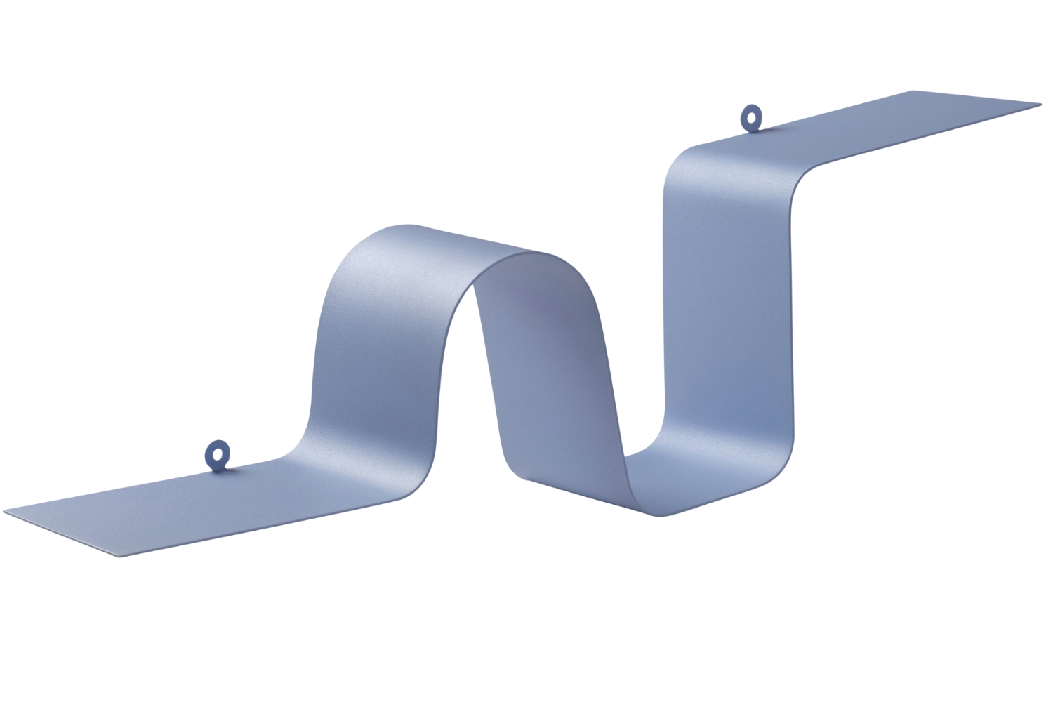 Jotex Světle modrá kovová nástěnná police CATERPILLAR 18,5 x 63,5 cm