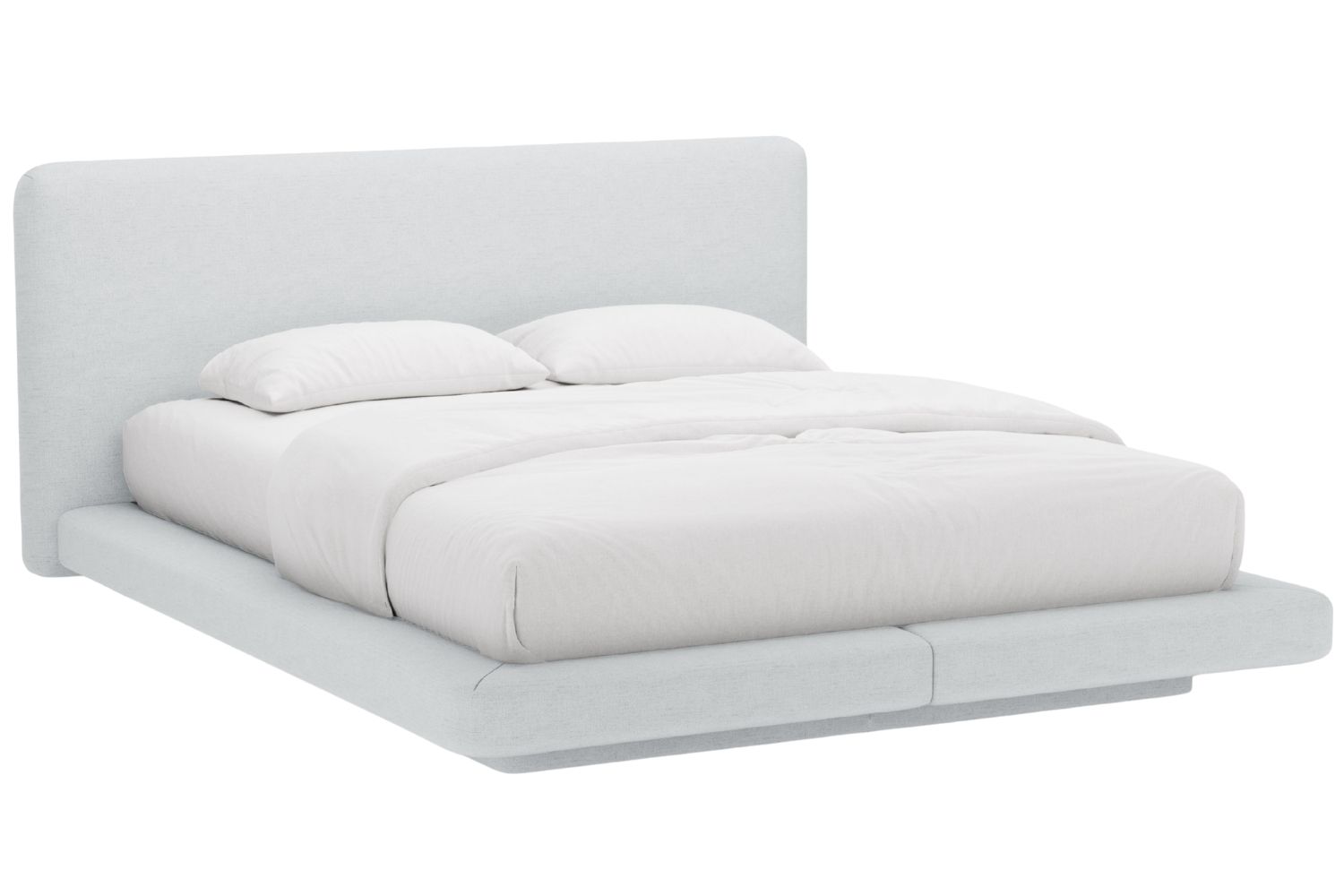 Micadoni Světle &scaron;ed&aacute; dvoulůžkov&aacute; postel Linea 140 x 200 cm