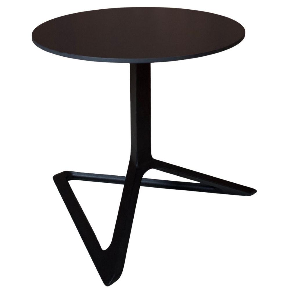 VONDOM Černý stolek DELTA 50 cm se sklápěcí podnoží