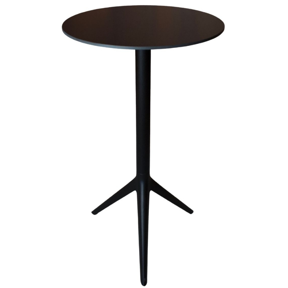 VONDOM Černý barový stůl MARI-SOL 59 cm se sklápěcí podnoží