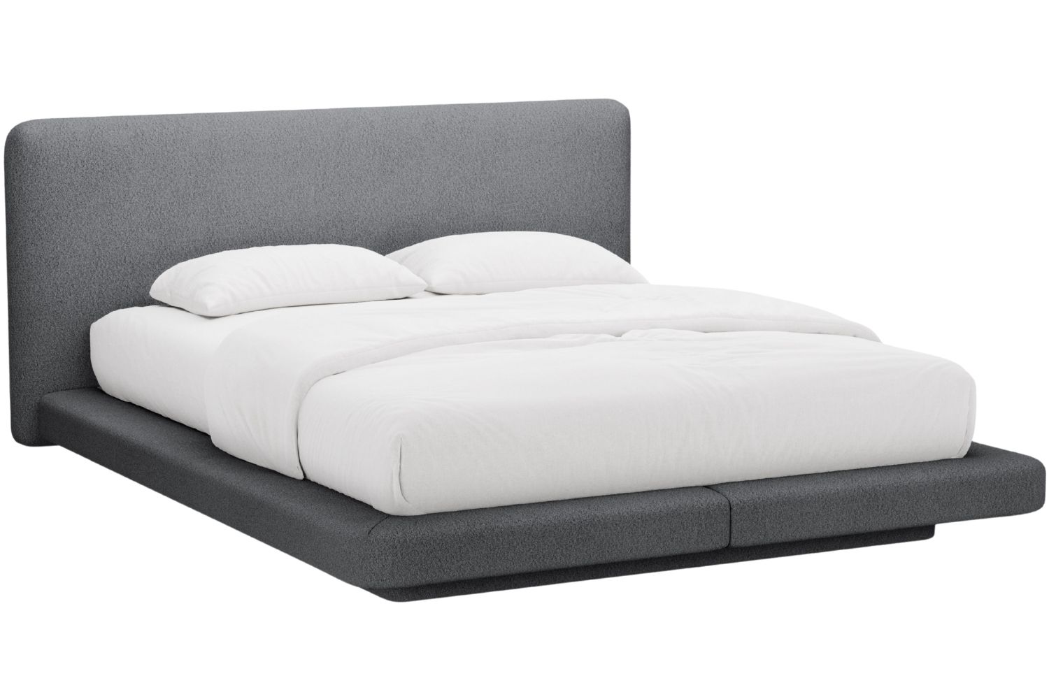 Micadoni &Scaron;ed&aacute; boucl&eacute; dvoulůžkov&aacute; postel Linea 180 x 200 cm