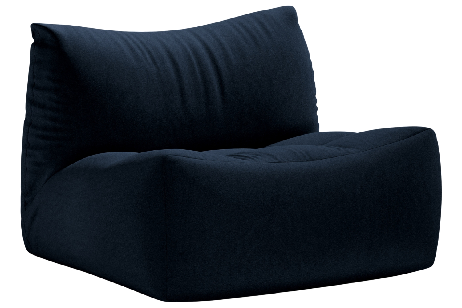 Micadoni Tmavě modr&eacute; sametov&eacute; křeslo Tove