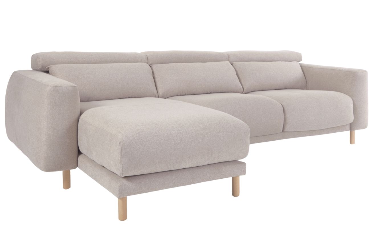 Kave Home Rohová pohovka Singa 296 cm, levá – vystavený kus