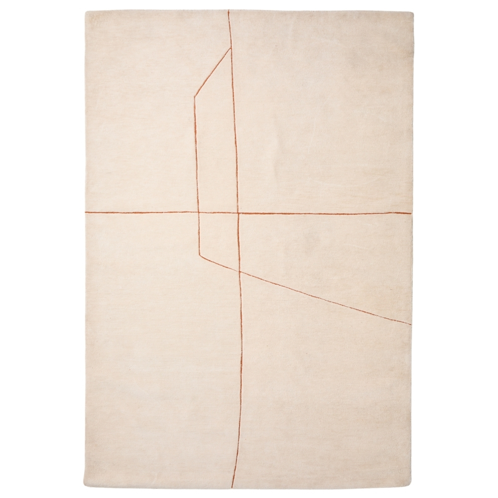 Kave Home Béžový koberec Delide 160 x 230 cm