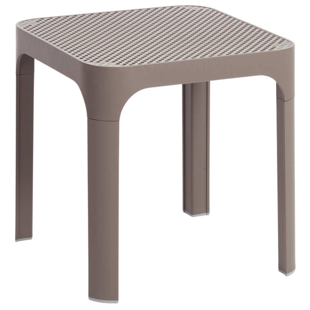 Nardi B&eacute;žovo&scaron;ed&yacute; plastov&yacute; zahradn&iacute; stolek Net 40 x 40 cm