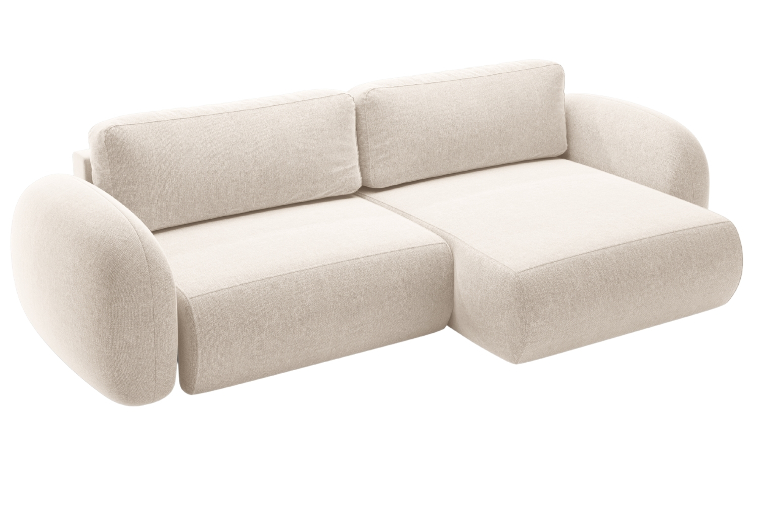 Maison Heritage Světle béžová rozkládací pohovka Kora 262 cm, levá/pravá