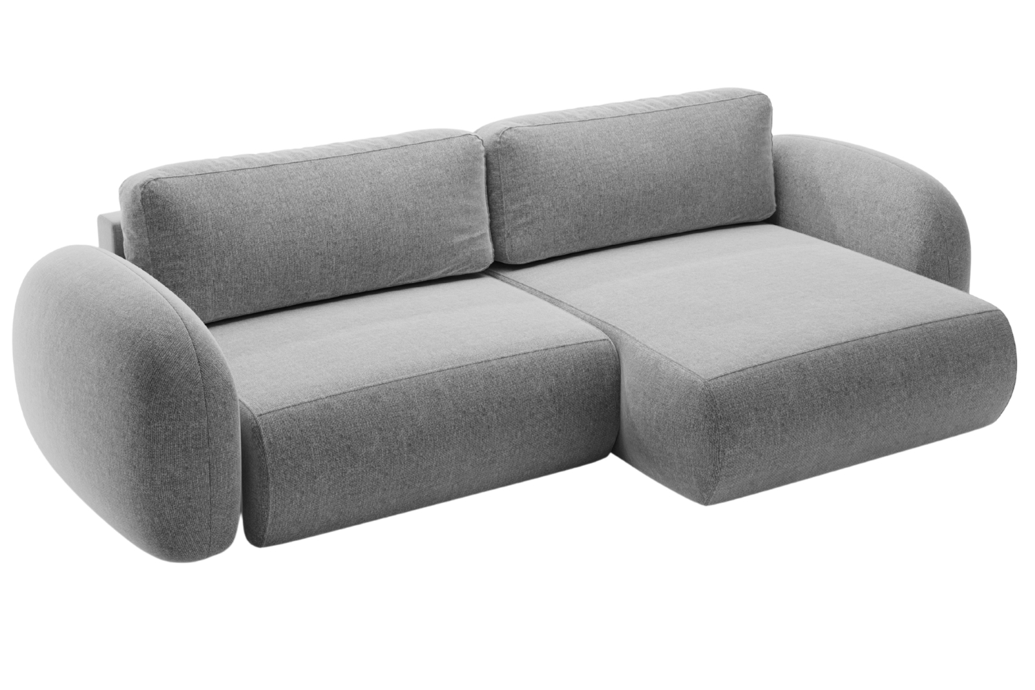 Maison Heritage Světle šedá rozkládací pohovka Kora 262 cm, levá/pravá