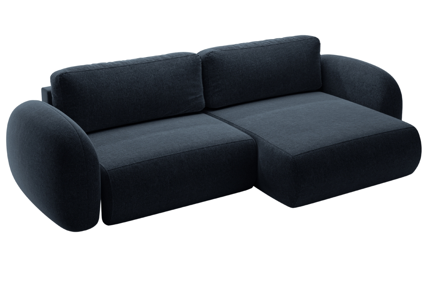 Maison Heritage Tmavě modrá rozkládací pohovka Kora 262 cm, levá/pravá