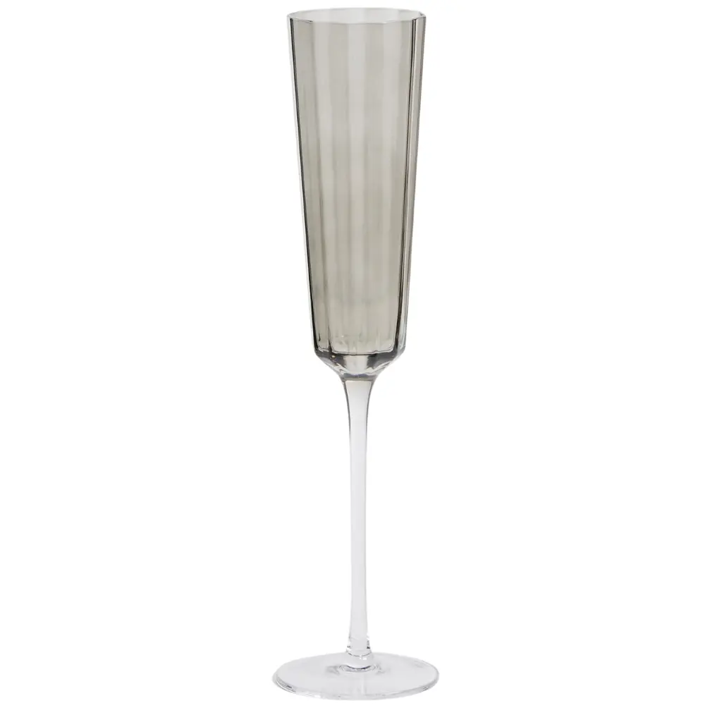Kave Home &Scaron;ed&aacute; sklenice na sekt Clarien 180 ml