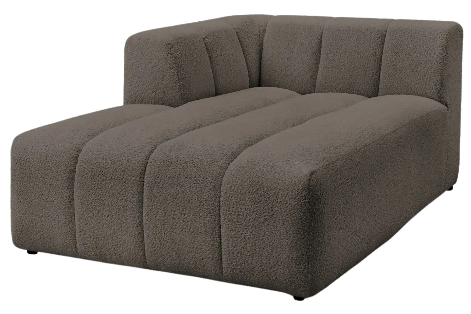 Bobochic Paris Hnědá bouclé lenoška Annecy 170 cm, levá