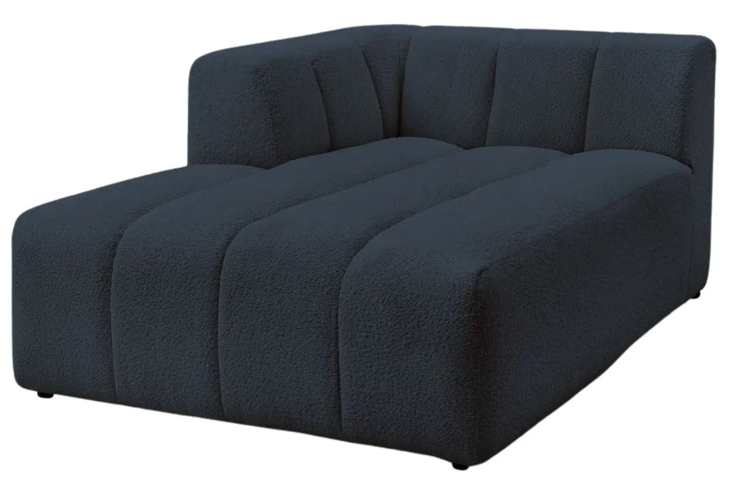 Bobochic Paris Tmavě modrá bouclé lenoška Annecy 170 cm, levá