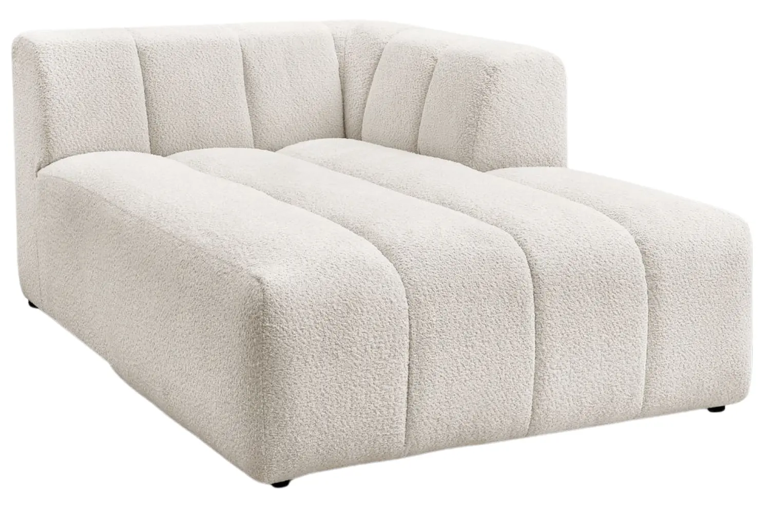 Bobochic Paris Bílá bouclé lenoška Annecy 170 cm, pravá