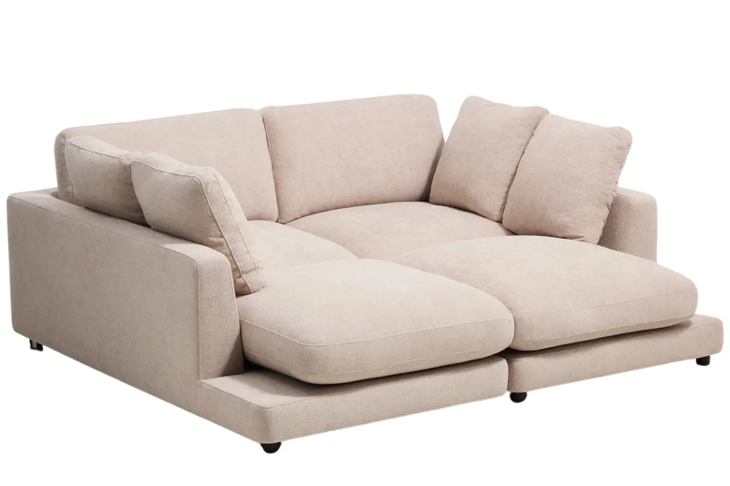 Kave Home B&eacute;žov&aacute; boucl&eacute; leno&scaron;ka Gala 210 cm