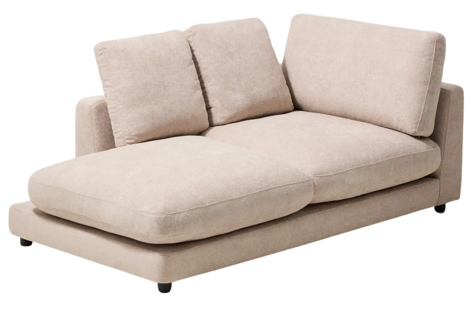 Kave Home B&eacute;žov&aacute; boucl&eacute; leno&scaron;ka Gala 193 cm, lev&aacute;