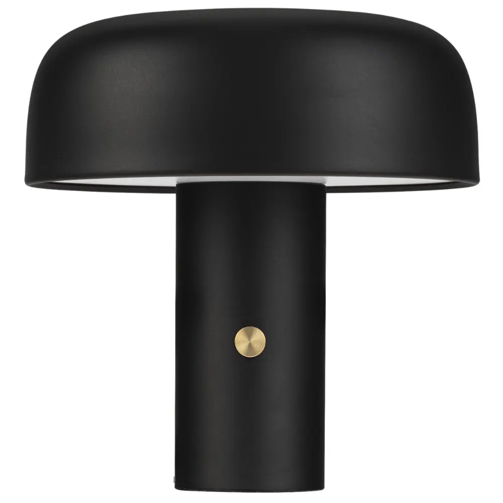 Nova Luce Čern&aacute; kovov&aacute; stoln&iacute; LED lampa Noelia
