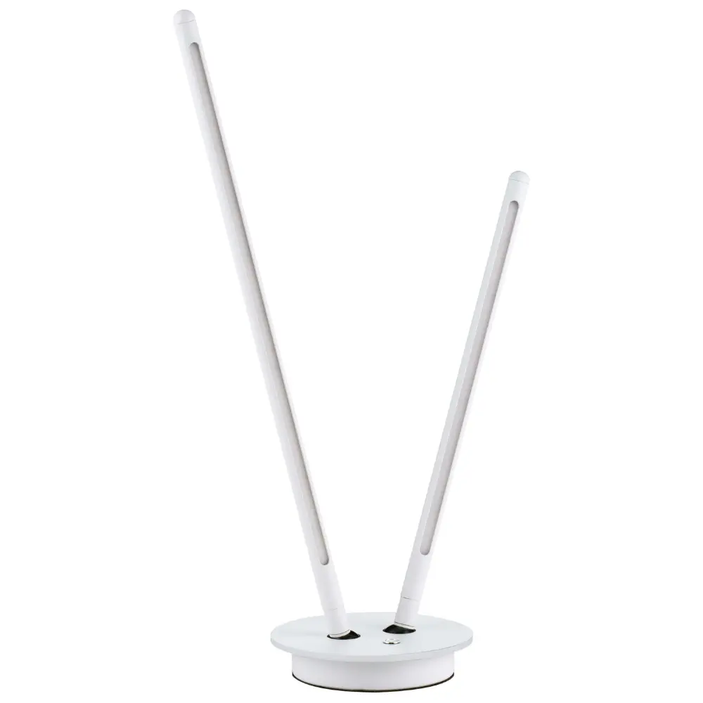 Nova Luce B&iacute;l&aacute; kovov&aacute; stoln&iacute; LED lampa Intec