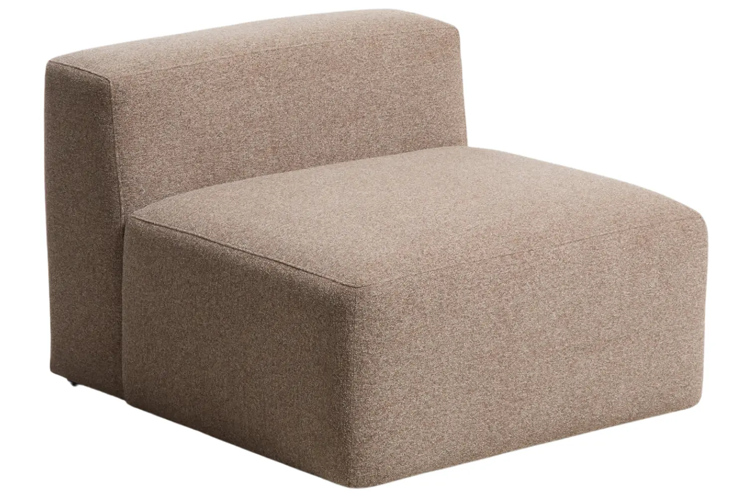 Kave Home Hněd&eacute; křeslo Blok 90 cm