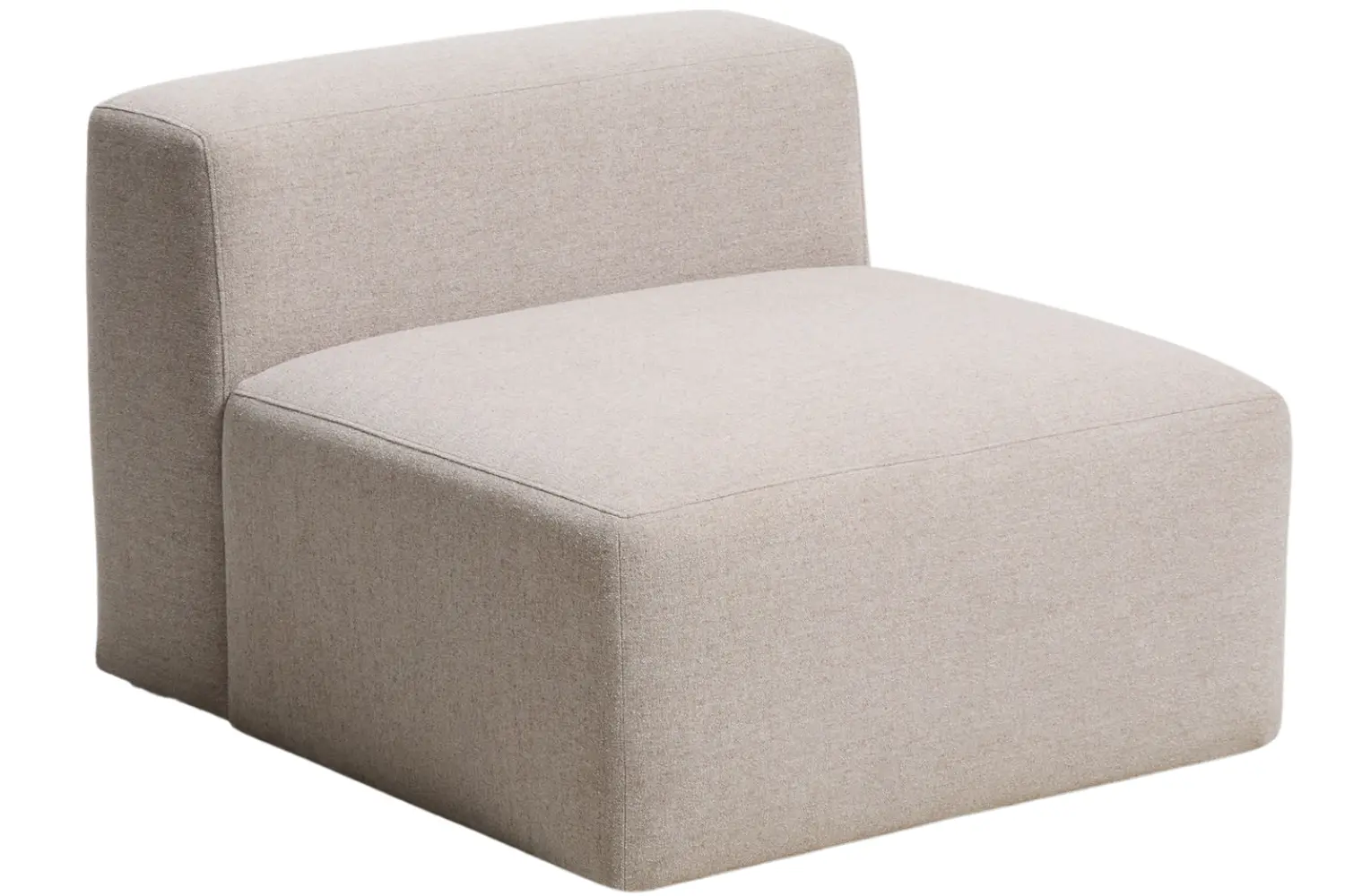 Kave Home B&eacute;žov&eacute; křeslo Blok 90 cm