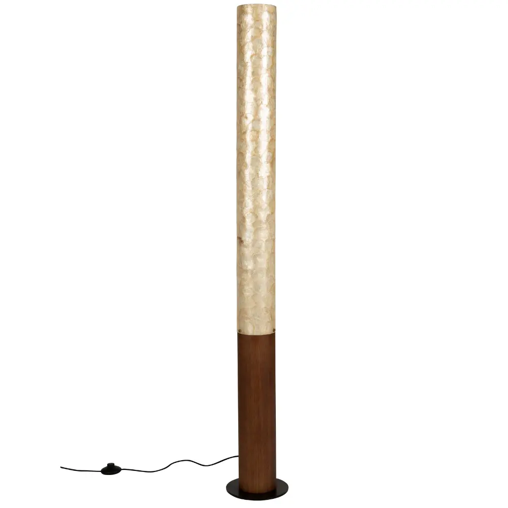 Dutchbone Béžová stojací lampa BEAM 150 cm