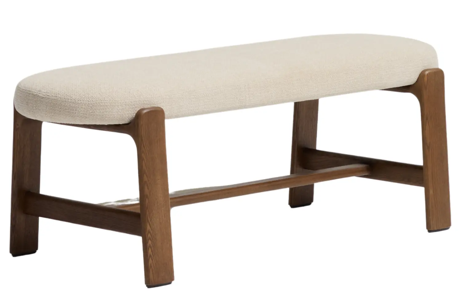 Kave Home B&eacute;žov&aacute; ořechov&aacute; lavice Granite 120 cm