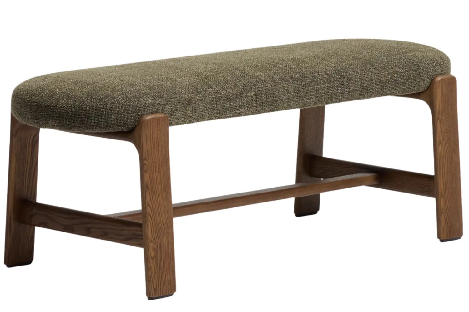 Kave Home Zelen&aacute; ořechov&aacute; lavice Granite 120 cm