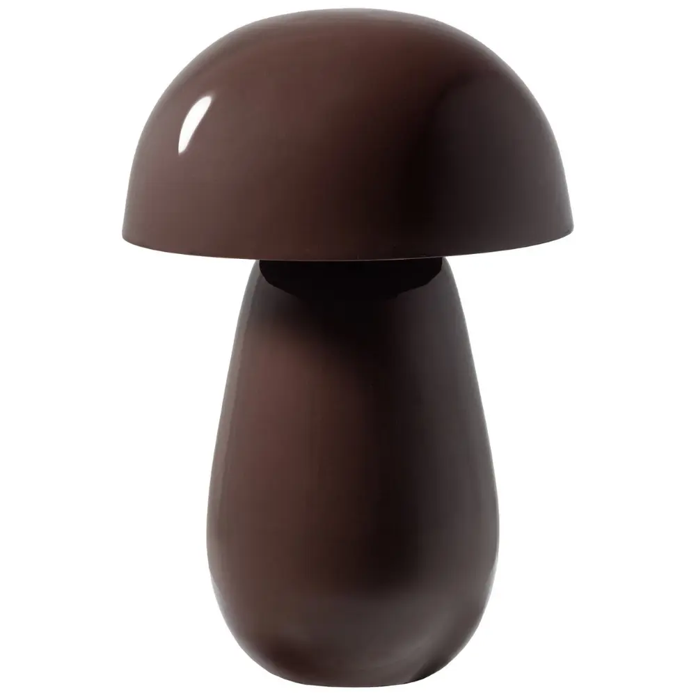 WOOOD Hnědá kovová stolní lampa Lumor